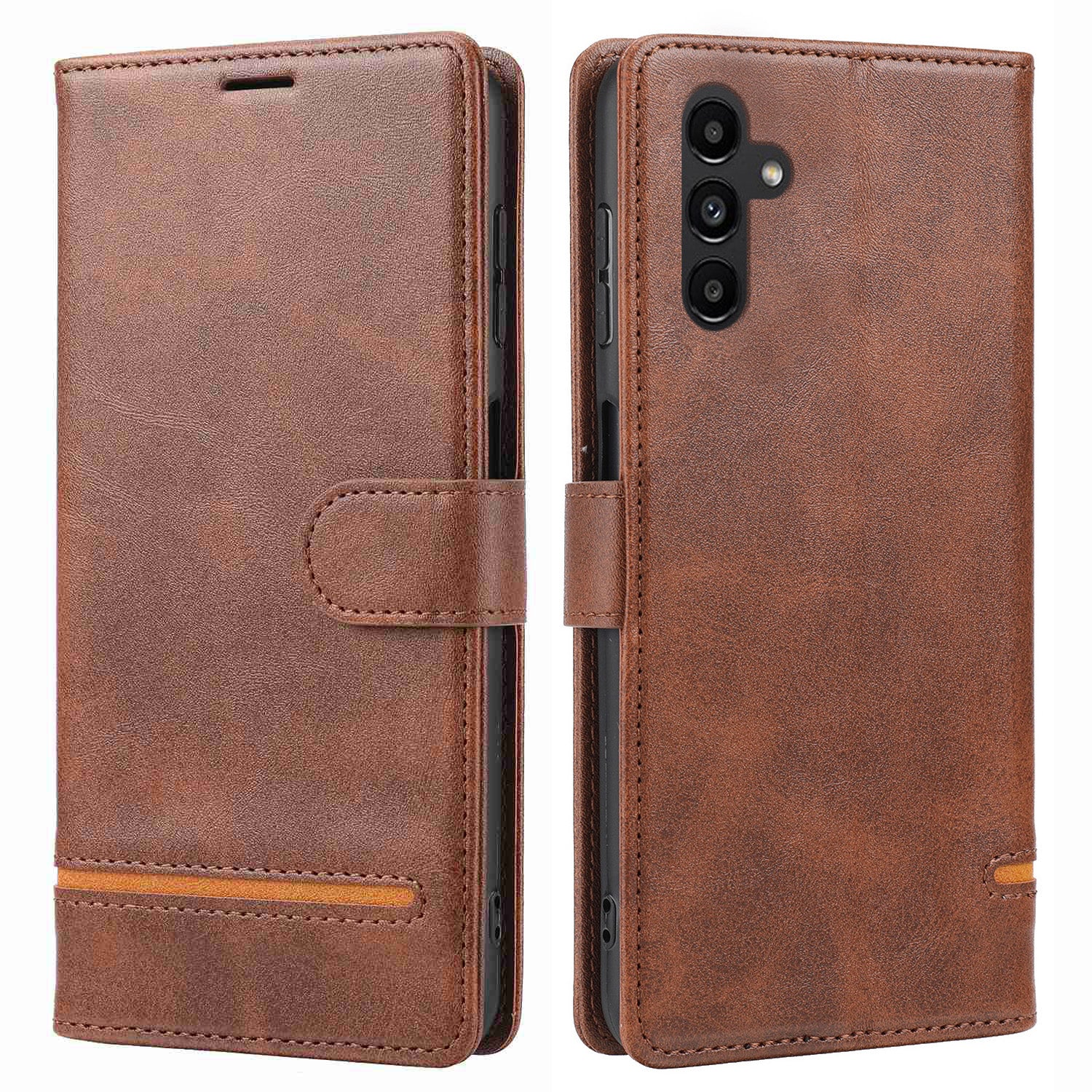 For Samsung Galaxy A14 4G / 5G Horizontal Line Anti-drop Wallet Cover PU Leather Flip Stand Case For Samsung Galaxy A14 4G / 5G Horizontal Line Anti-drop Wallet Cover PU Leather Flip Stand Case
